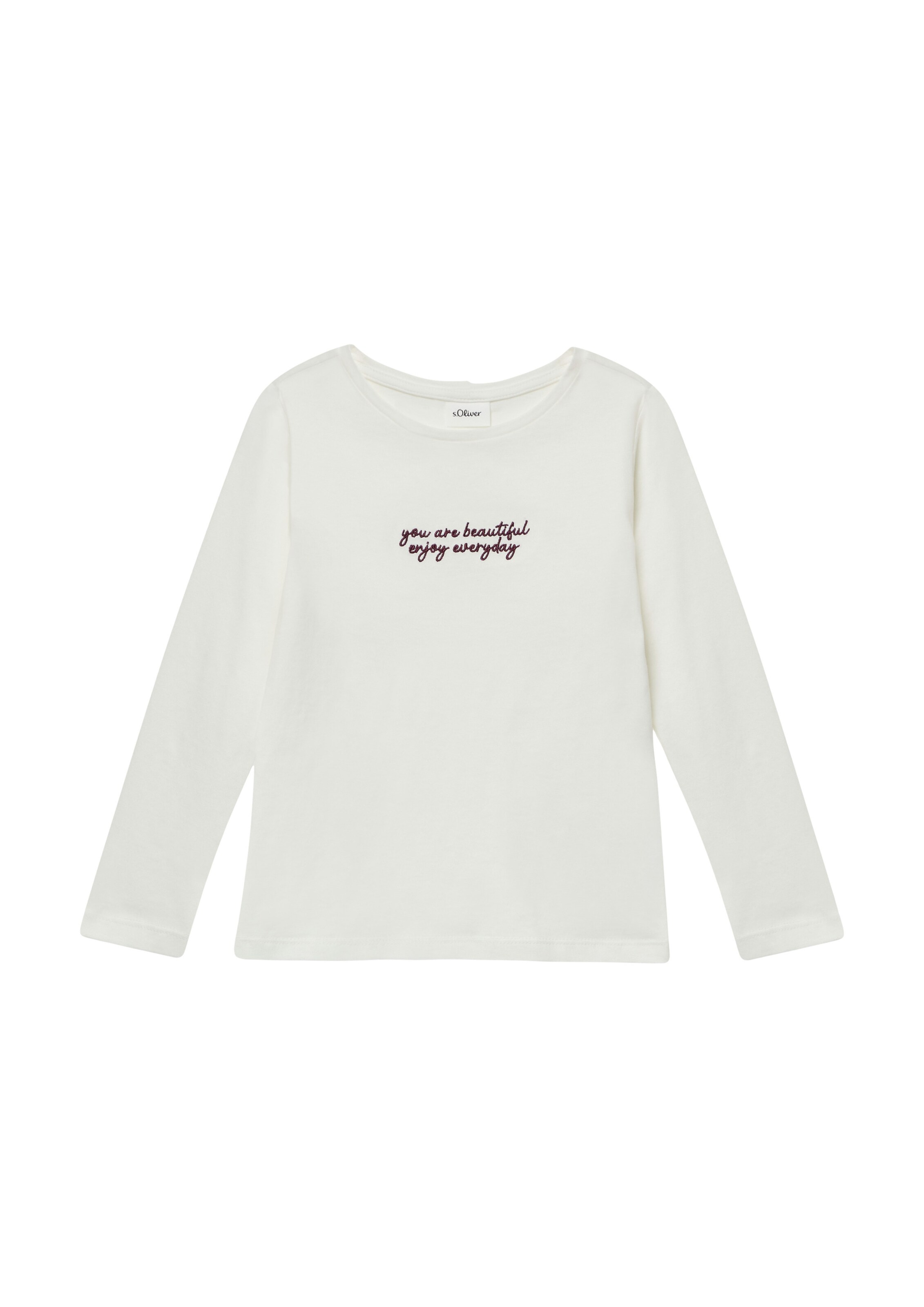 T-Shirt s.Oliver en beige : devant