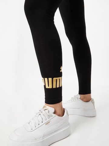 PUMA Skinny Sportbyxa i svart