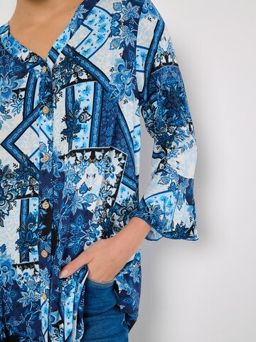 Chemisier ' ' Apricot en bleu