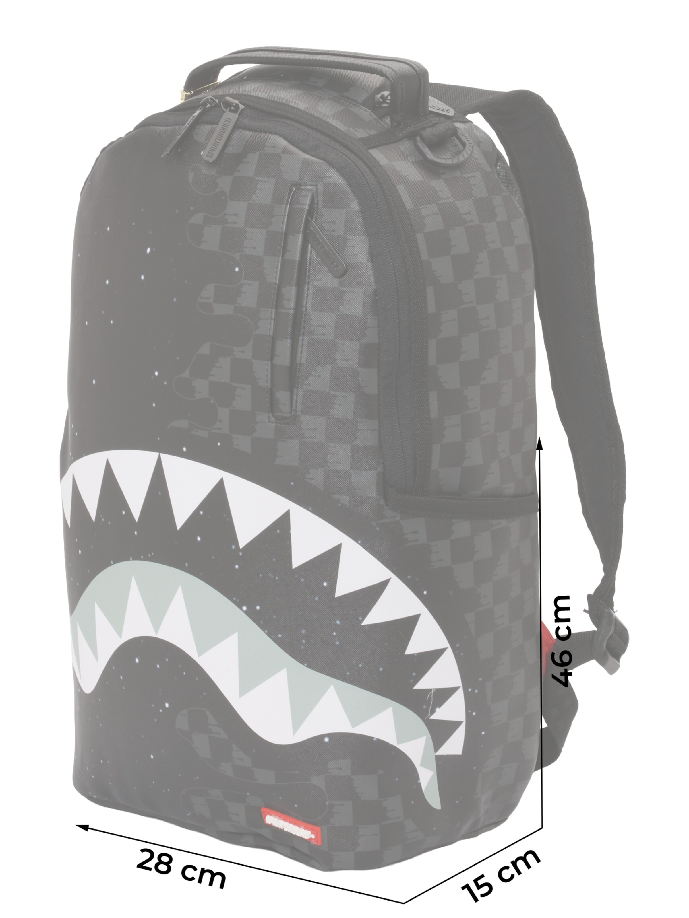 Sprayground Rugzak 'DEEP SPACE DRIP' in Zwart