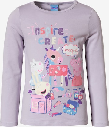 Peppa Pig Shirt in Lila: front