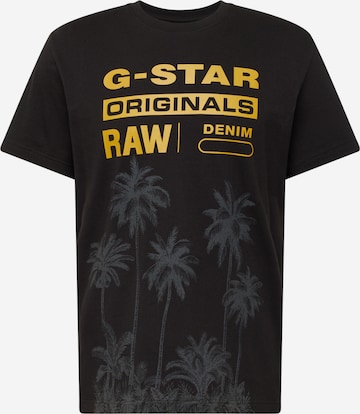 G-Star RAW Μπλουζάκι 'Palm' σε μαύρο: μπροστά