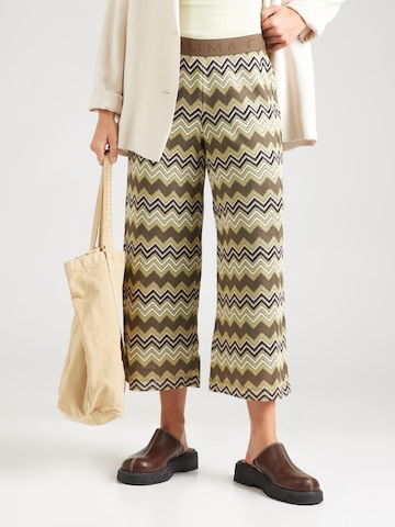 Wide leg Pantaloni di COMMA in verde: frontale