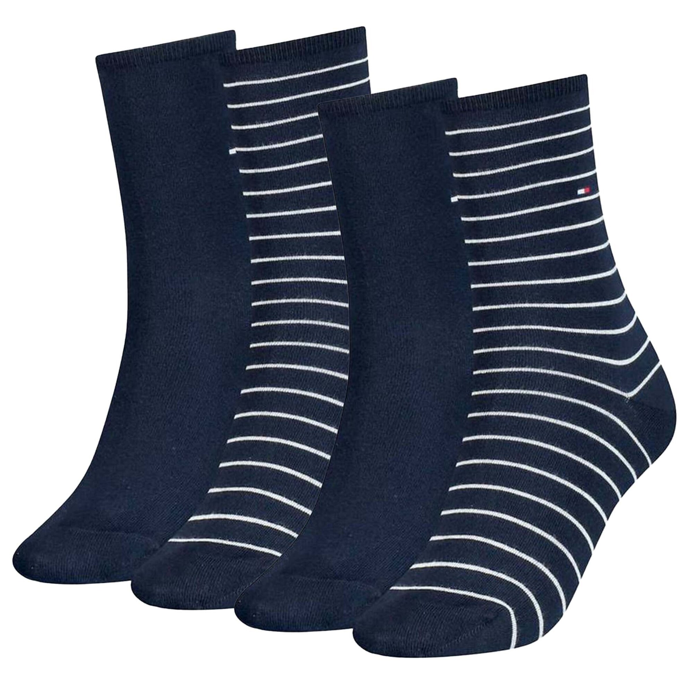 TOMMY HILFIGER Socken in dunkelblau / weiß, Produktansicht