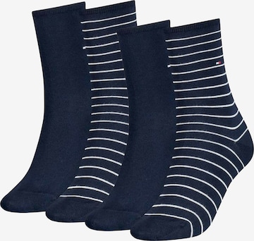 Chaussettes TOMMY HILFIGER en bleu : devant