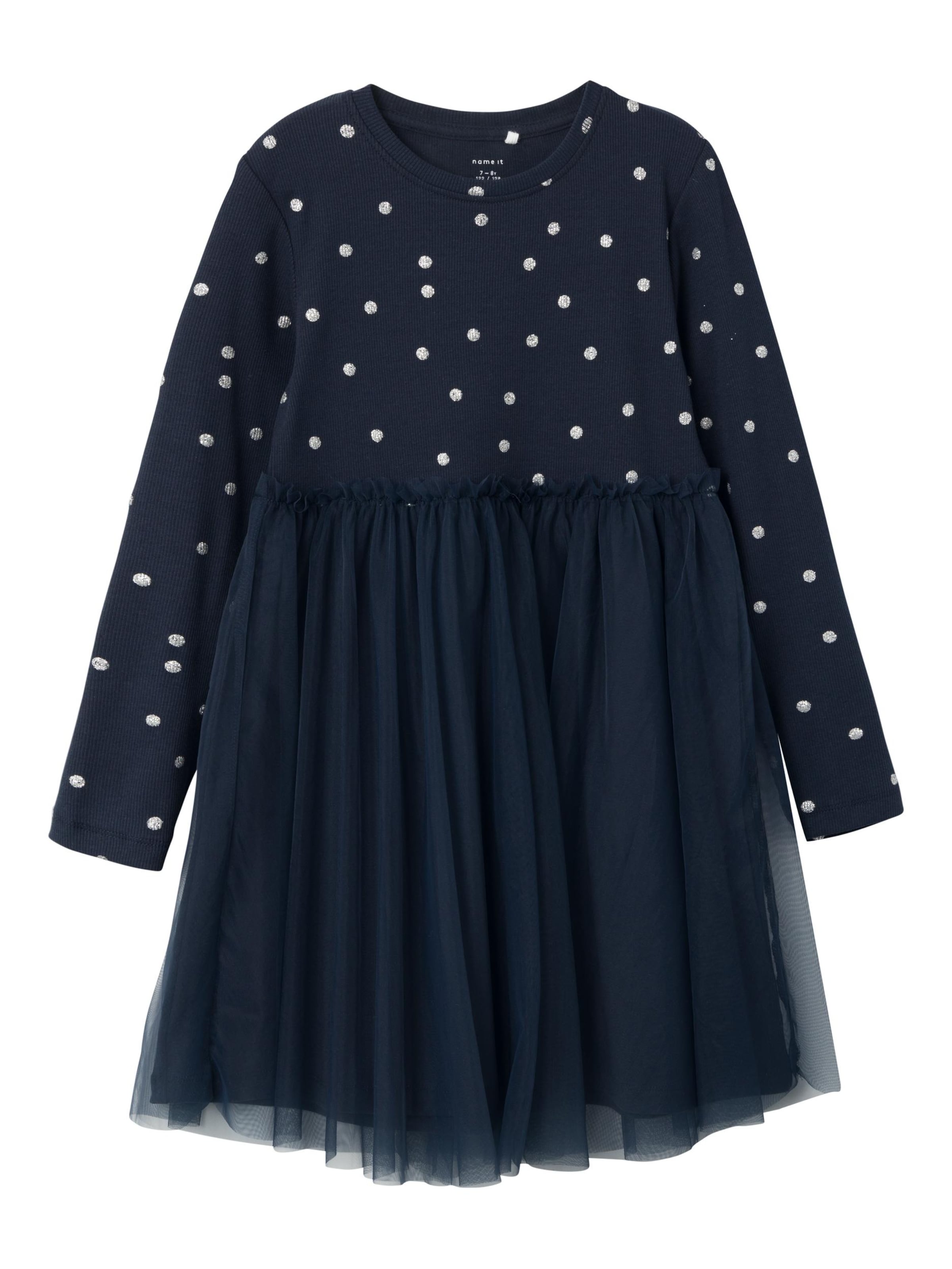 NAME IT Klänning 'Ofelia' i blå: framsida