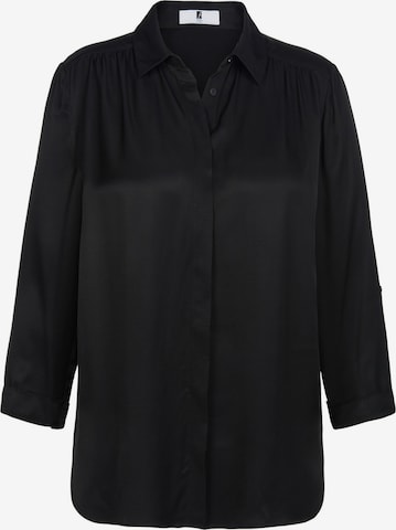 Anna Aura Bluse in Schwarz: predná strana