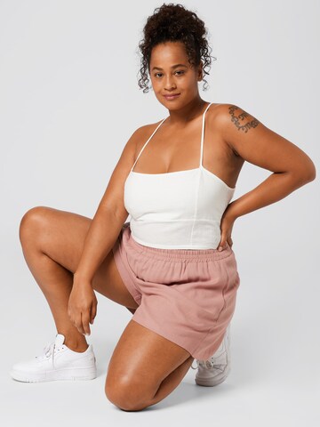 A LOT LESS - Top 'Leandra' en blanco