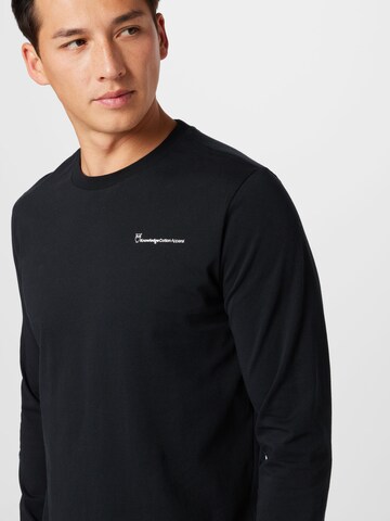 KnowledgeCotton Apparel T-shirt i svart