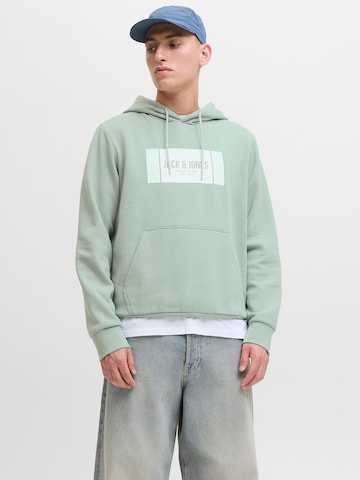 Bluză de molton 'JJHAYATO' de la JACK & JONES pe verde: față