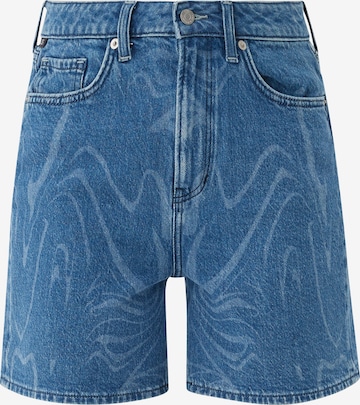 QS Avsmalnet Jeans i blå: forside