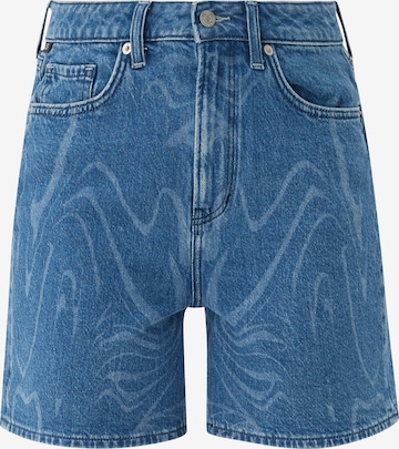 QS Tapered Shorts in Blau: predná strana