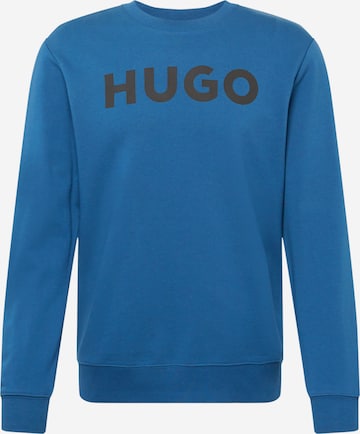 HUGO Sweatshirt 'Dem' in Blue: front