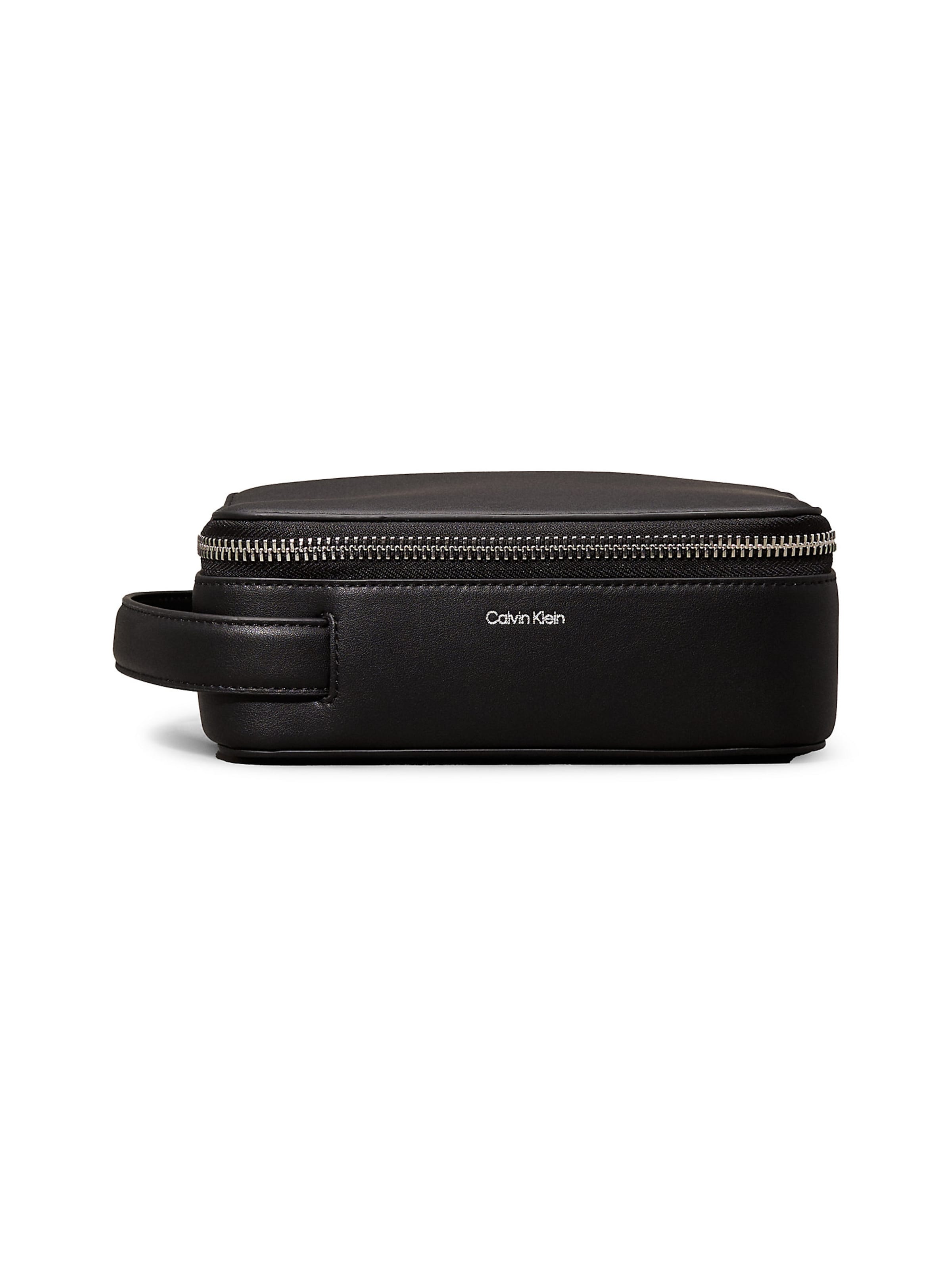 Calvin Klein Toiletry Bag in Black: front
