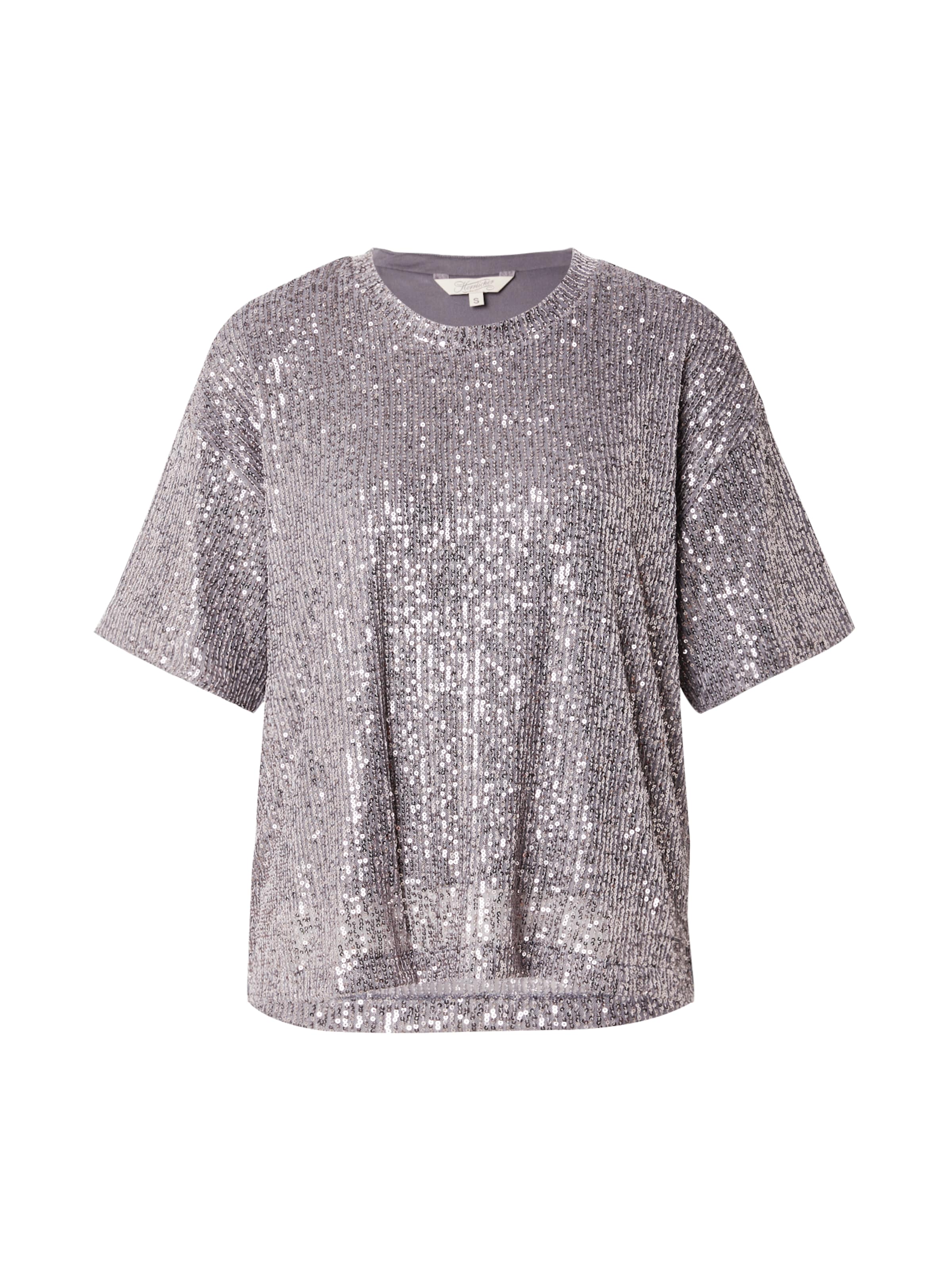 Herrlicher T-Shirt in Silber: Vorderseite