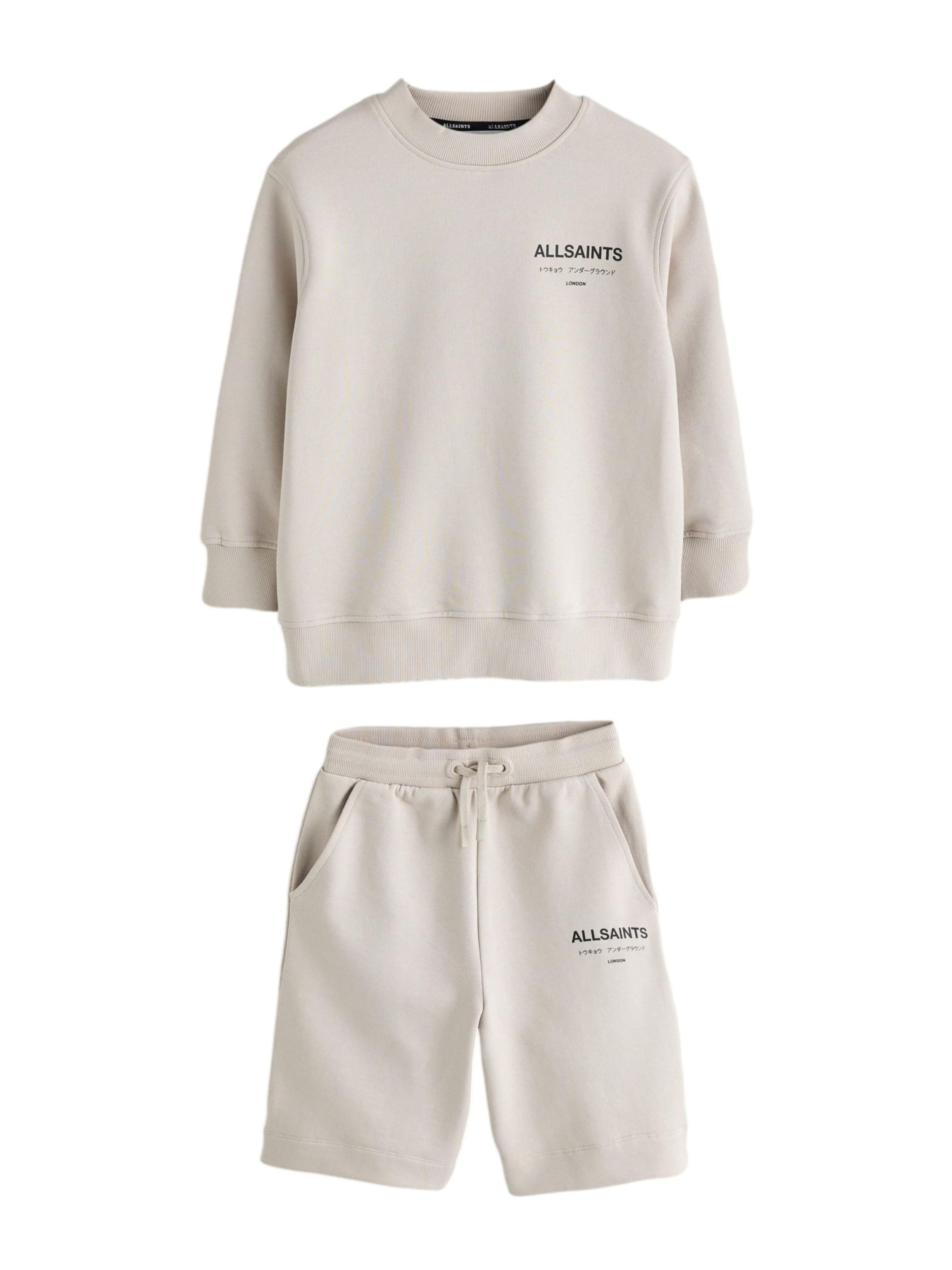 smALLSAINTS Joggingpak 'Underground' in Beige: voorkant