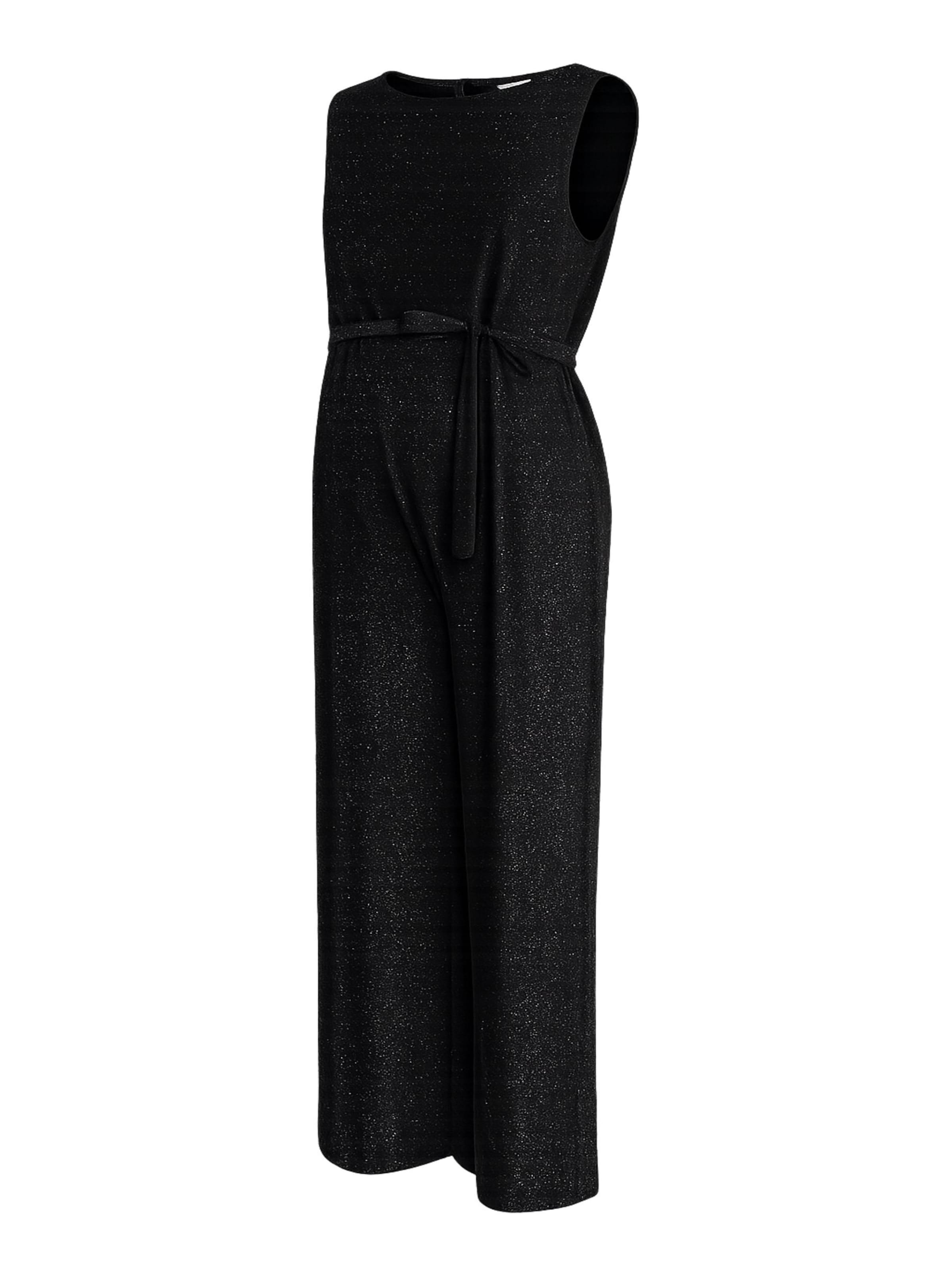 MAMALICIOUS Jumpsuit 'MLMindy' in Zwart: voorkant