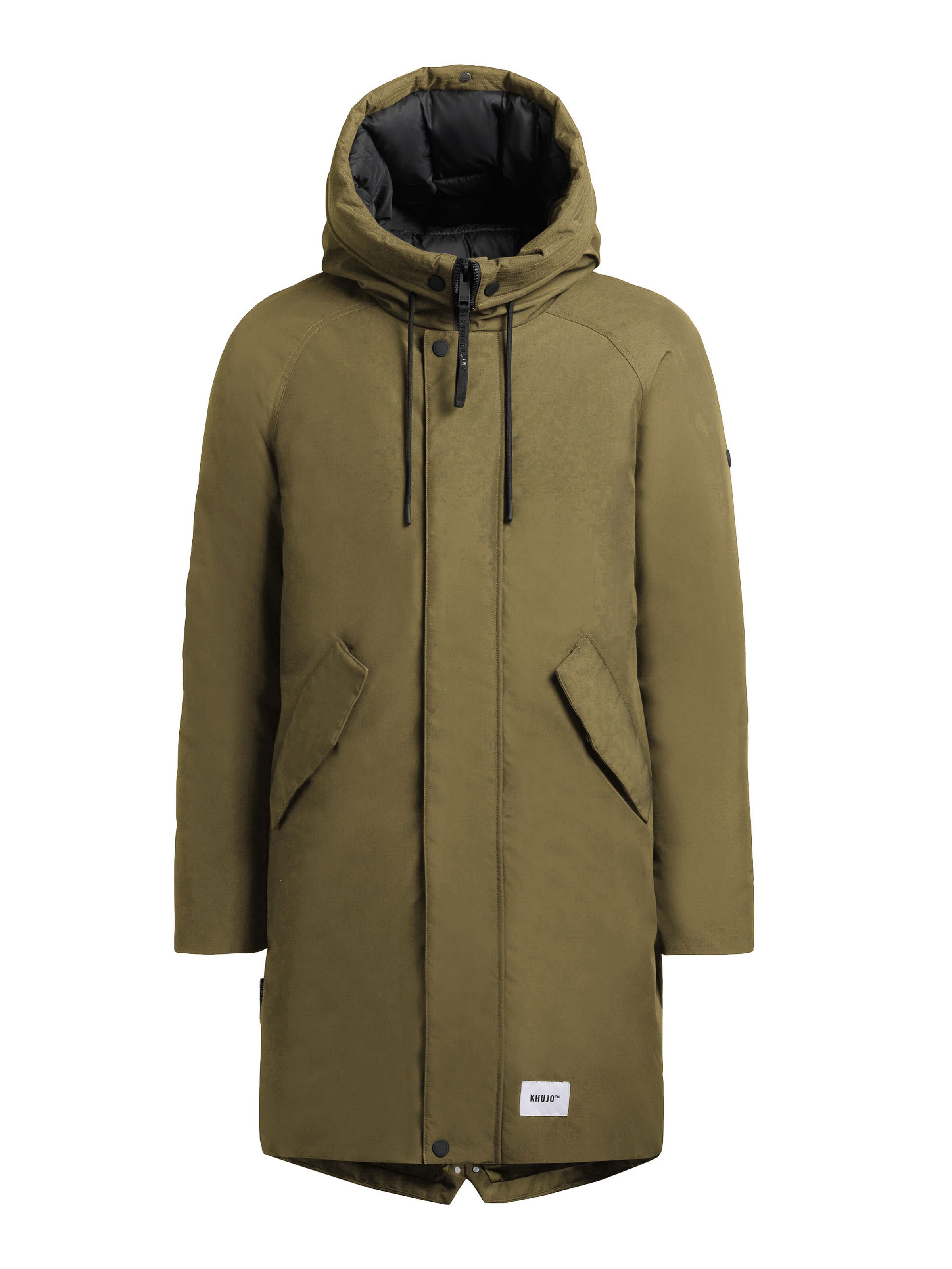 Cappotto invernale 'Anth2' di khujo in verde: frontale