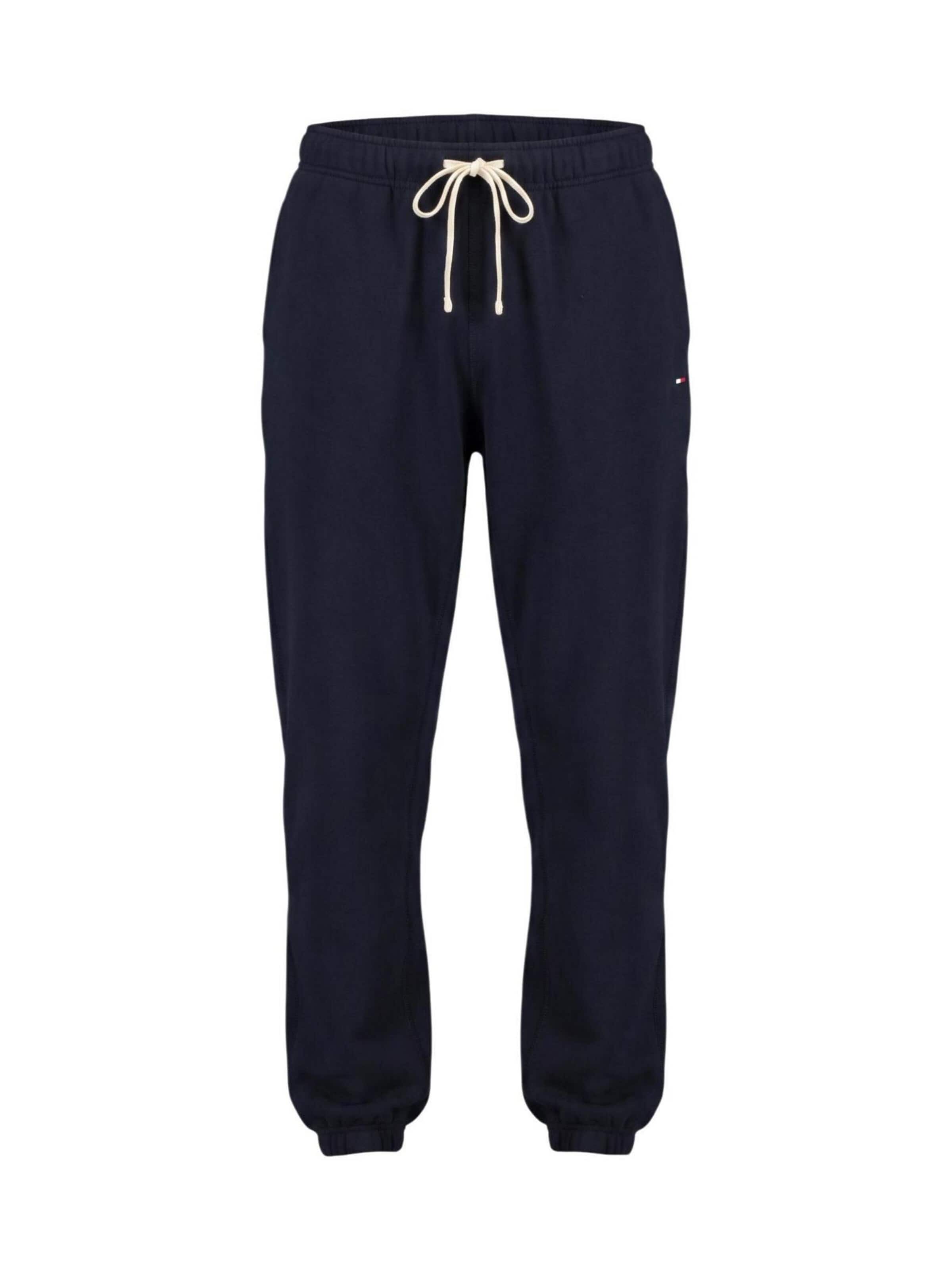 TOMMY HILFIGER Regular Sportbroek 'ESSENTIAL FLEECE SWE MW0MW37231' in Blauw: voorkant