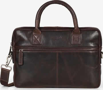 Borsa per laptop di Howard London in marrone: frontale