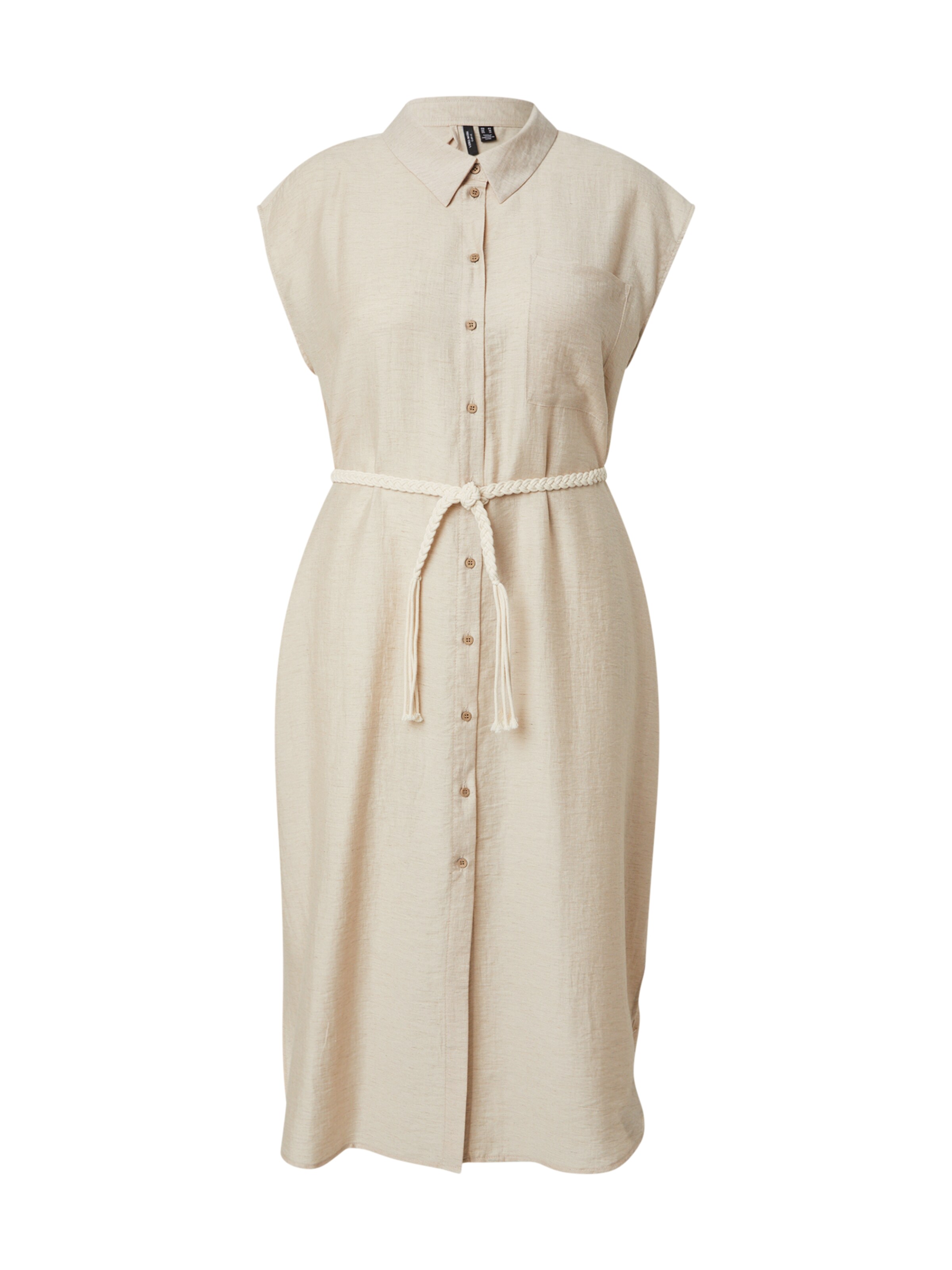 Vero Moda Curve Košeľové šaty 'VMCheaven' - Béžová: predná strana