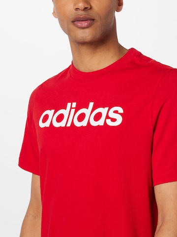 ADIDAS SPORTSWEAR Тениска 'Essentials' в червено