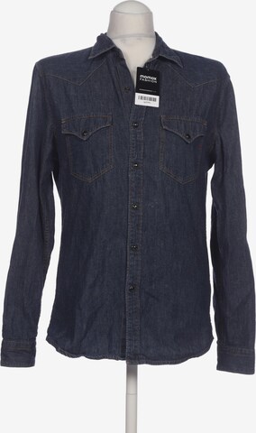REPLAY Button Up Shirt in M in Blue: front