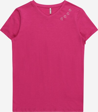 KIDS ONLY Shirt 'VINNI' in de kleur Pink / Wit, Productweergave