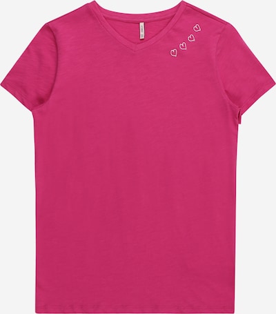 KIDS ONLY T-Shirt 'VINNI' in pink / weiß, Produktansicht