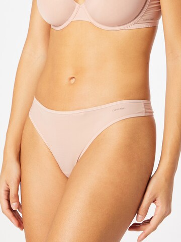 Calvin Klein Underwear String in Roze: voorkant