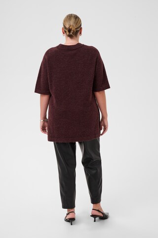 KAFFE CURVE Sweater in Brown
