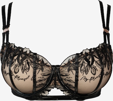 Balconnet Soutien-gorge 'PLEASURE ' SugarShape en noir : devant
