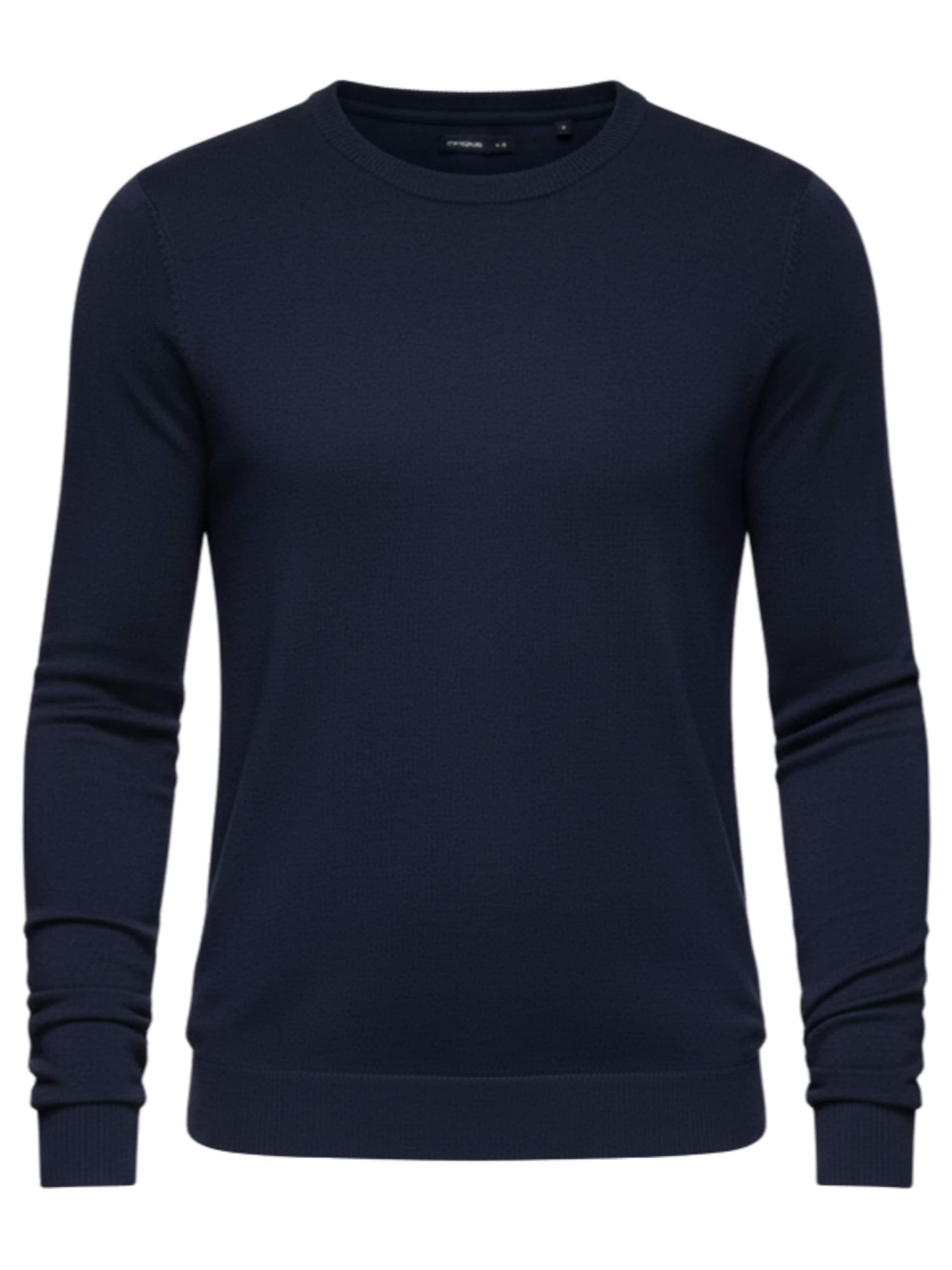 Ombre Pull-over en bleu foncé, Vue avec produit