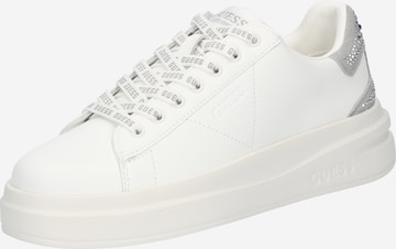 GUESS Rövid szárú sportcipők 'Elbina' - fehér: elől