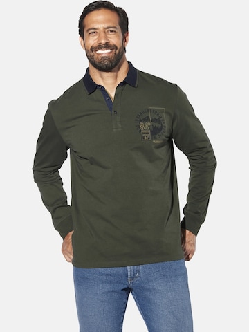 Jan Vanderstorm Shirt 'Olsland' in Groen: voorkant