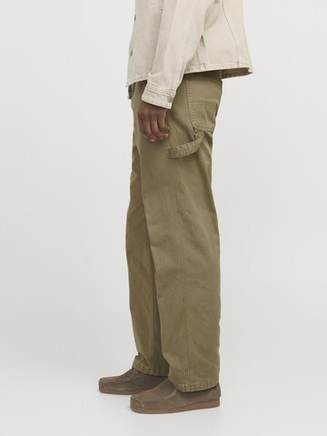 JACK & JONES Loosefit Cargobroek 'JPSTEDDIE JJCARPENTER' in Groen