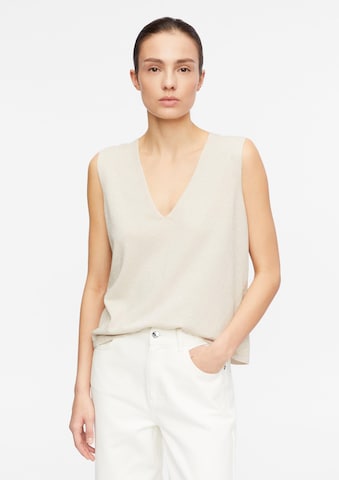 COMMA Stricktop in Beige: Vorderseite