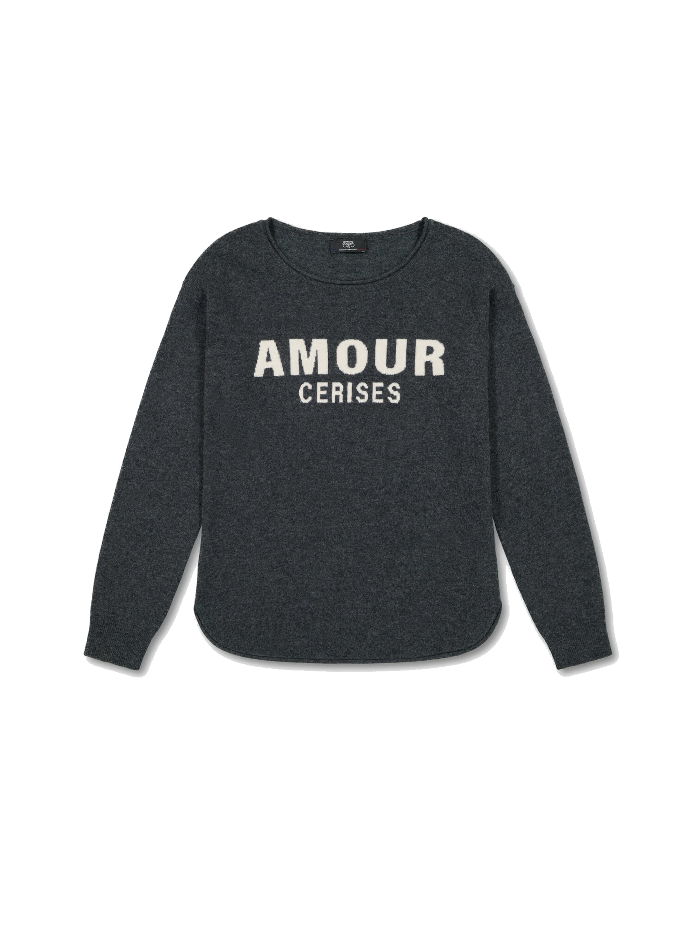 Pull-over Le Temps Des Cerises en gris : devant