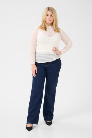 T-shirt 'KC Bella' KAFFE CURVE en blanc
