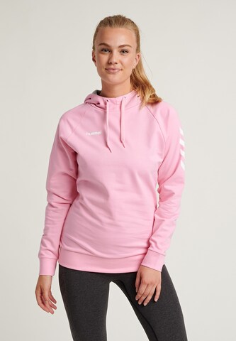 Sweat de sport Hummel en rose : devant