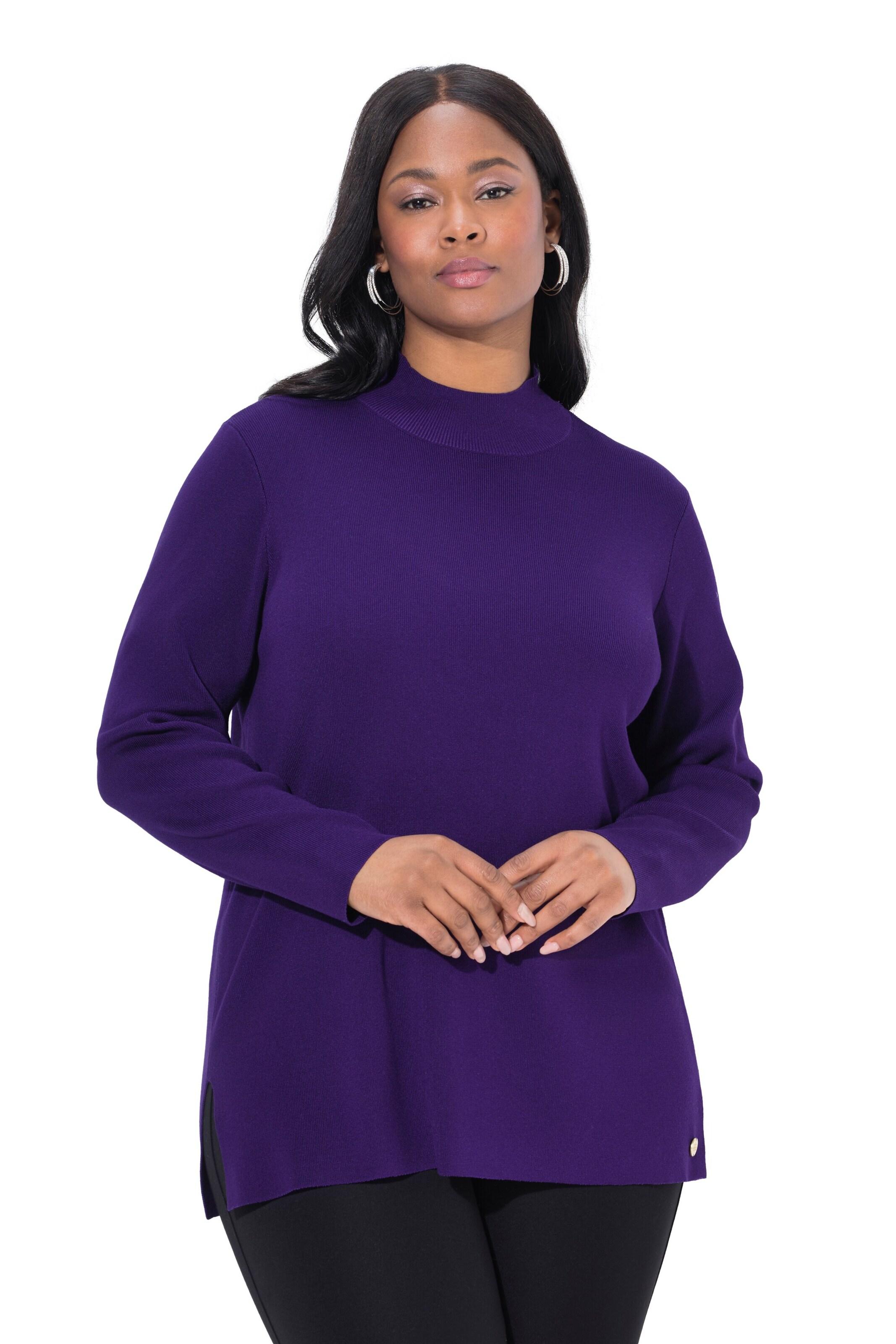 Ulla Popken Pullover in Lila: Vorderseite