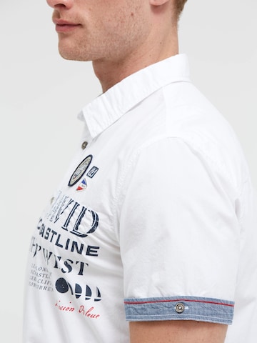 Regular fit Camicia 'French Coast I' di CAMP DAVID in bianco