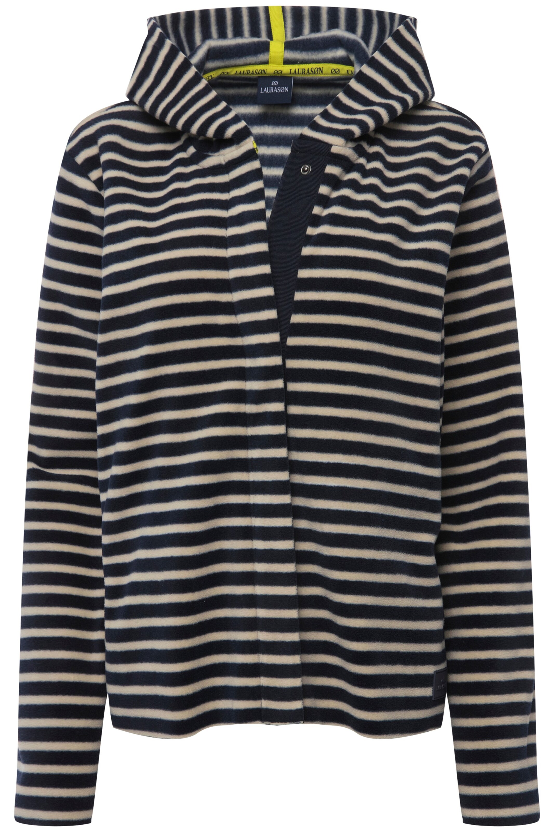 LAURASØN Sweatjacke in Beige: Vorderseite