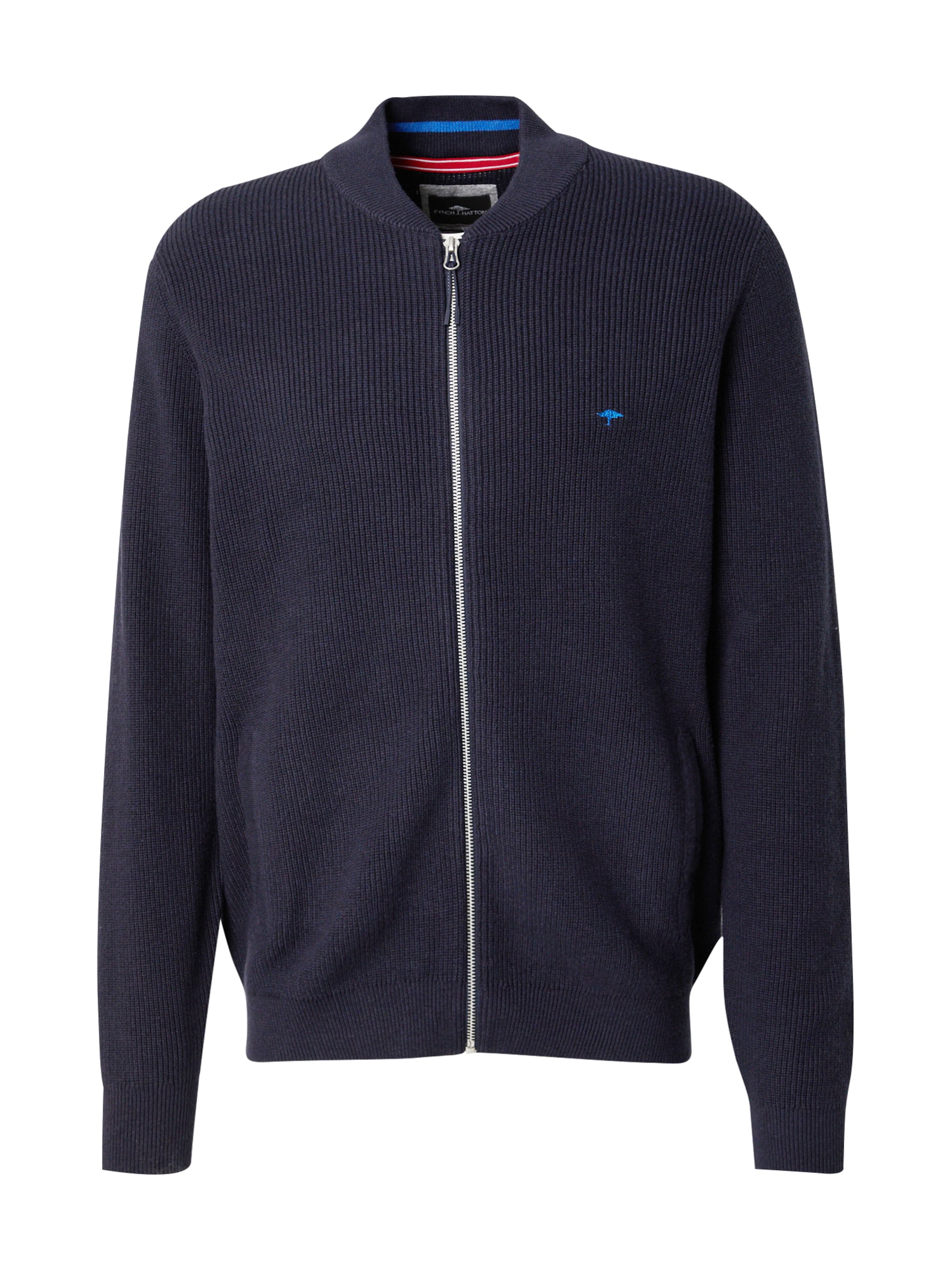 FYNCH-HATTON Strickjacke in Blau: Vorderseite