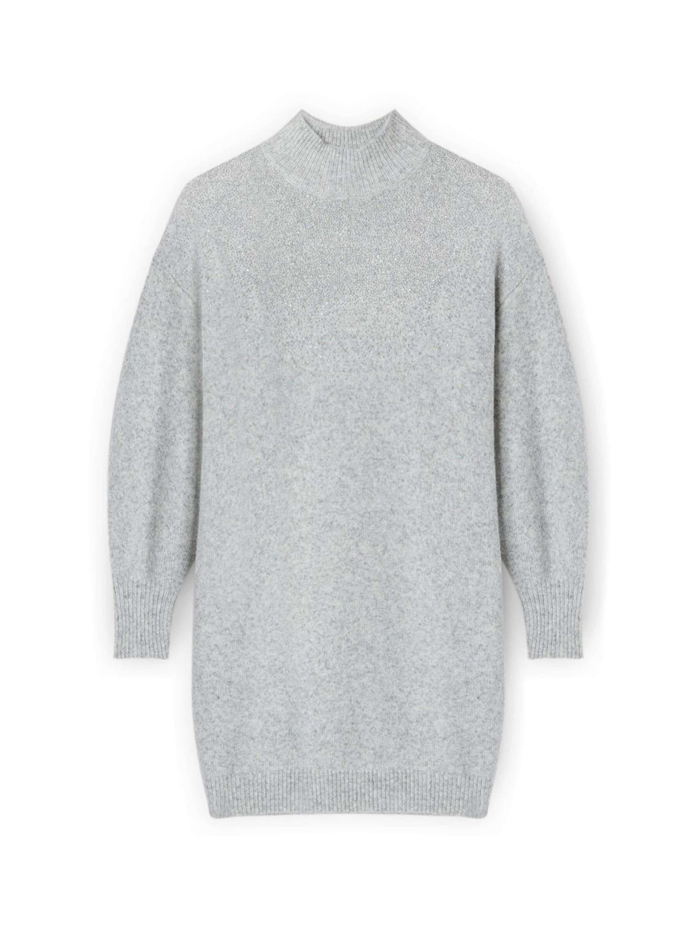 MOTIVI Jurk in Grijs: voorkant