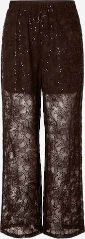 regular Pantaloni 'PCLOUISE' di PIECES in marrone: frontale