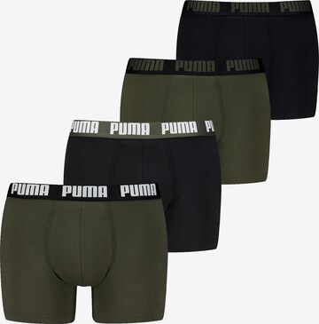 Boxers PUMA en vert : devant