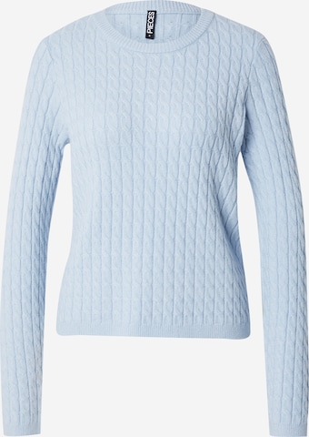 PIECES Sweater 'PCFIA' in Blue: front