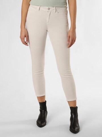 Cambio Skinny Pants 'Piper' in Beige: front