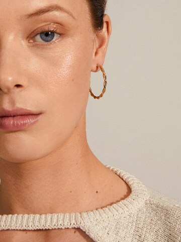 Pilgrim Earrings 'Naja' in Gold